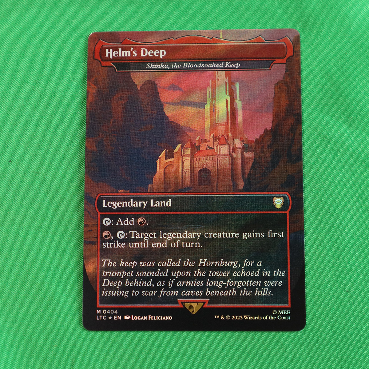 FG036SU Shinka, the Bloodsoaked Keep Helm's Deep #404